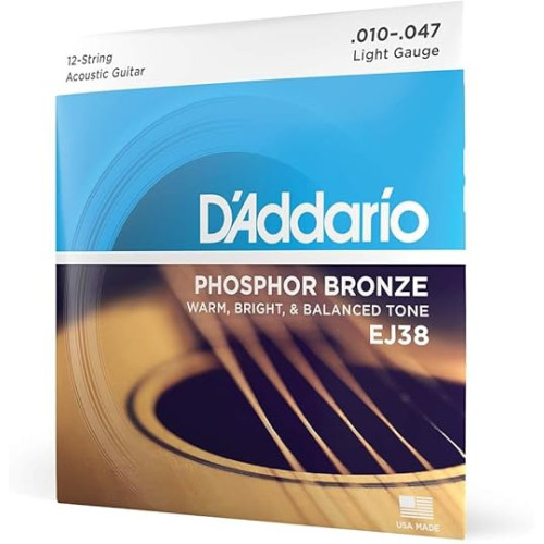 D'ADDARIO EJ-38 LIGHT 12STRING