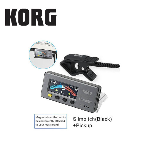 KORG SLIMPITCH CHROMATIC TUNER + CONTACT MIC