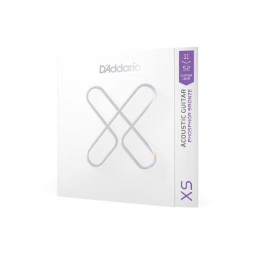 D'addario XS Phosphor Bronze Coated Acoustic Guitar Strings 11-52